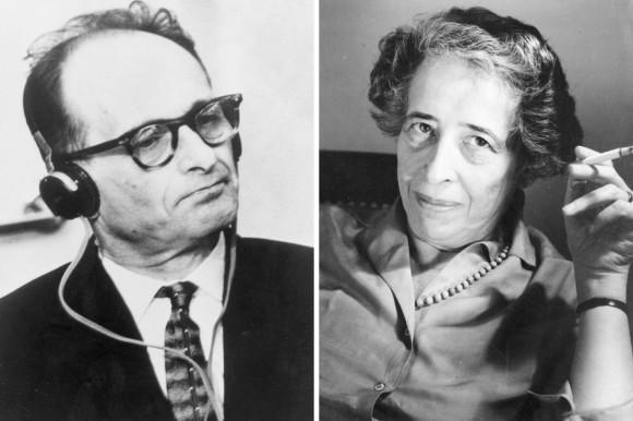 Adolf Eichmann durante il processo e Hannah Arendt 2016 Autore: L.