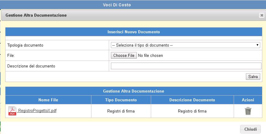 utente può avvenire dal menù funzioni Inserisci/modifica cert e rend