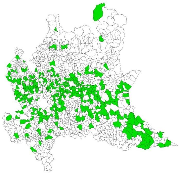Allegato 2 alla DGR n. del Figura 2 Distribuzione territoriale comuni con popolazione inferiore a 5.