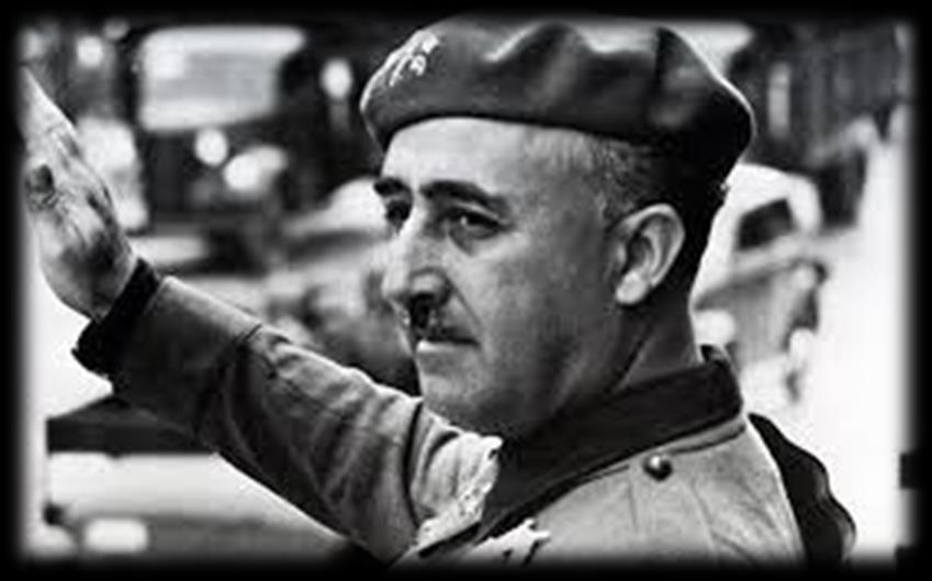 1939 la Falange occupa Madrid Si forma un regime totalitario di Francisco Franco chiamato il caudillo (condottiero) rimane al potere fino al 1975 La Spagna