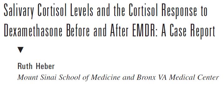 EMDR E CORTISOLO L obiettivo dello studio era di esaminare l associazione tra EMDR ed il cortisolo
