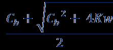 2) Se C b 10 ⁸ l equazione [OH ] = Diviene [OH ] = e quindi [H 3 O+] = e se C b