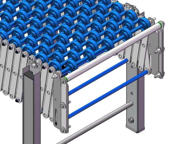 RULLIERE ESTENSIBILI IN ACCIAIO ZINCATO L ESTENSIBILE la soluzione flessibile per lo spostamento di imballi a superficie piana.