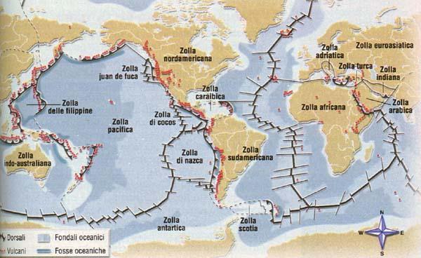 I fondali oceanici si espandono continuamente Le aree