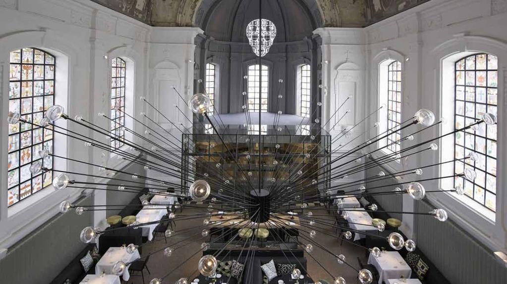 Fig. 5 Restaurant The Jane in the former chapel of the Military Hospital, Antwerp.