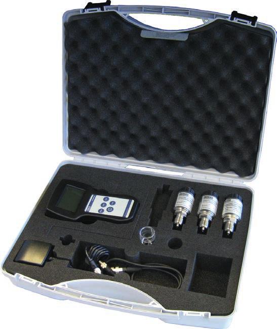 Kit completi di assistenza e calibrazione Valigetta di calibrazione con tester di pressione portatile di precisione CPH6400 comprendente: Valigetta di trasporto in plastica con inserto di schiuma