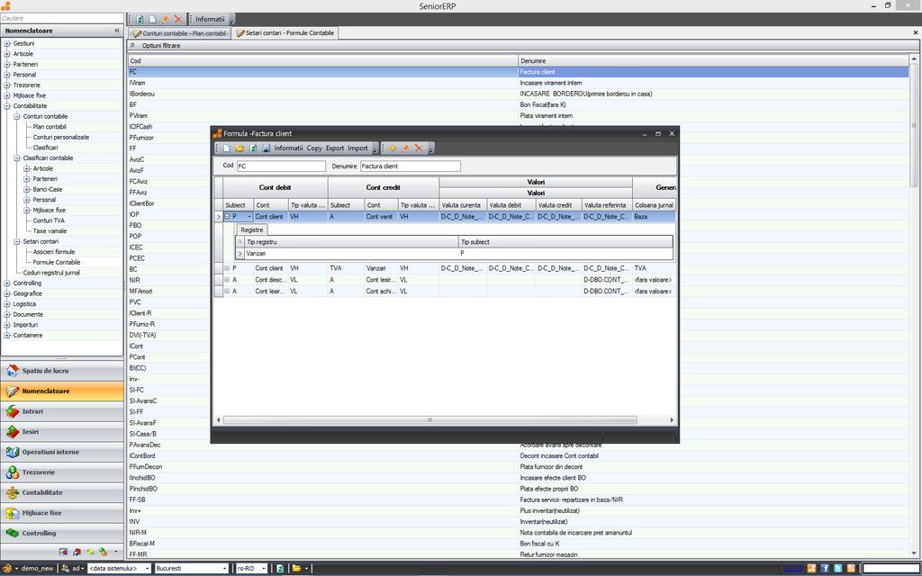 4.2 NIVELUL DE LICENTIERE SILVER 4.2.1 Contabilitate Note Contabile Diverse In urma implementarii SeniorERP, un procent covarsitor din totalul inregistrarilor contabile este generat automat, conform configurarilor dorite.