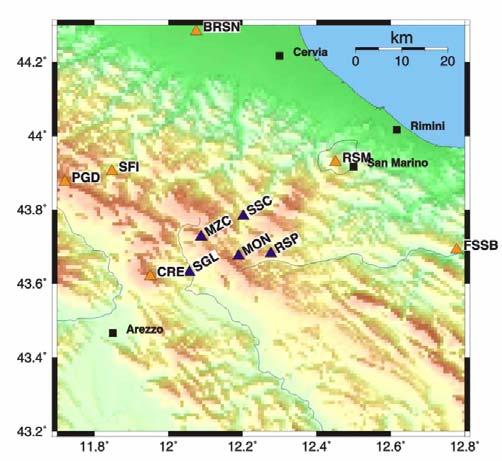 2.4 Progetto: CAESAR Da alcuni anni l associazione della ricerca tedesca, la Deutsche-Forschungs-Gemeinschaft (DFG), finanzia progetti per lo studio multiparametrico degli sciami sismici che in