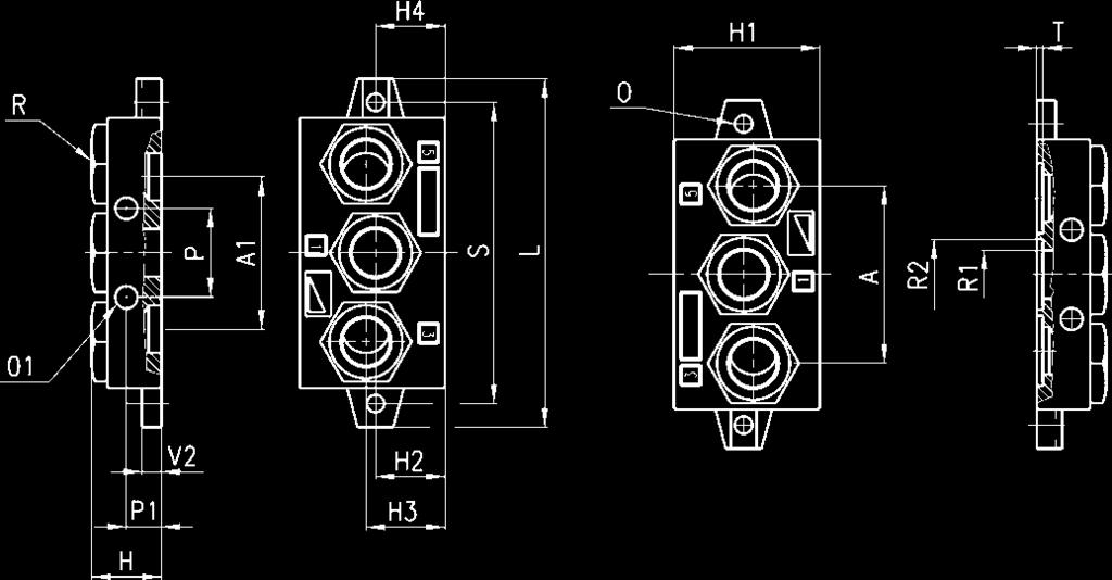 R3 S V V1 V 1 6 8,5 43 44 110 85 5,5 1,5 3 7,5 71 G1/8 G1/4 M5 95 8 8 6.