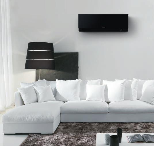 MSZ-EF SERIE M - UNITÀ A PARETE - DC Inverter/Pompa di calore +++ ++ 1 2 21dB(A) Design al top e dimensioni compatte Un design di ineccepibile eleganza, colorazioni che si