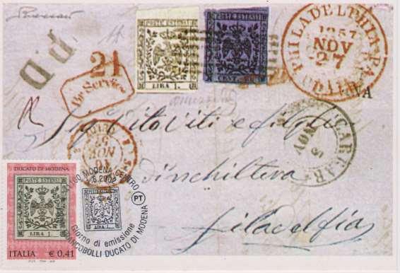 150 anniversario dei primi francobolli del