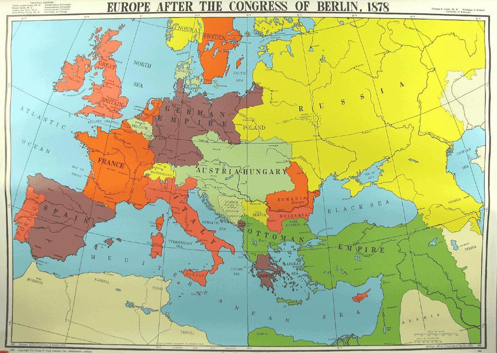 La situazione geopolitica Dopo le tensioni nei Bal a i degli a i dell, il Congresso di Berlino del 1878 stabilisce: l i dipe de za di Serbia, Montenegro, Romania e del Principato di Bulgaria.