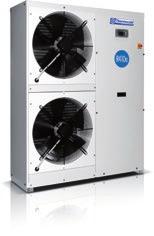 Chillers and heat pumps also available in cooling only condenserless units and cooling or heat pump condensing versions.