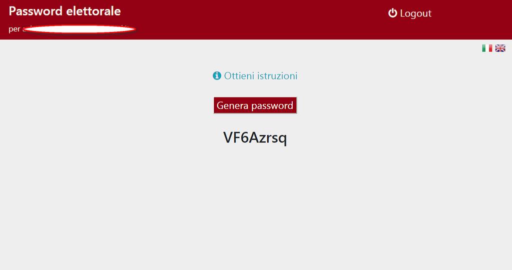 B. Si consiglia di memorizzare la password.