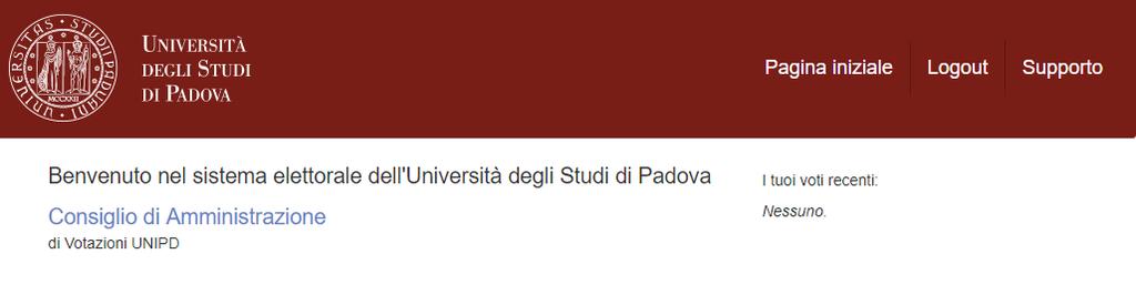 Accesso al sistema e scelta elezione L url per votare è votazioni.unipd.it. 1 Una volta cliccato su Autenticazione con credenziali UNIPD (1) apparirà la pagina di autenticazione.