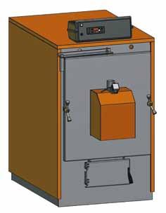La fornitura comprende: caldaia, completa di quadro elettronico e contenitore sovrastante la caldaia o affiancato alla stessa da specificare in fase di ordine.