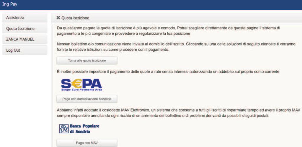 scadenza e l eventuale presenza di spese per ritardato pagamento 4.