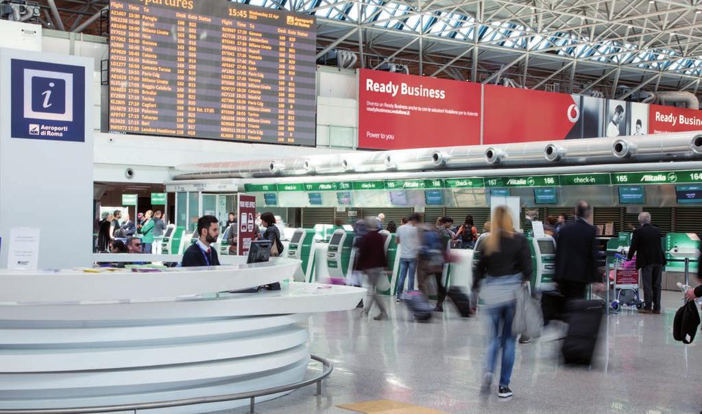 Fiumicino: numero 1 per qualità del servizio fra gli aeroporti europei con oltre 40 milioni di passeggeri (Airports Council International).