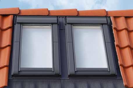78 79 EKX 0088 - Raccordo di colmo EKY - Travetto strutturale Finestre per tetti e raccordi Informazioni Raccordo che permette di installare due finestre a cavallo del colmo del tetto.