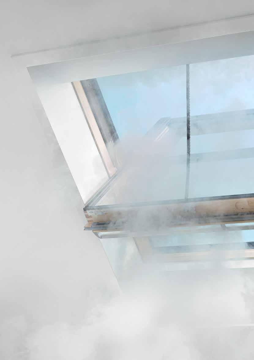 140 141 Evacuazione di fumo e calore VELUX: anche finestre per l evacuazione di fumo e calore sia per tetti a