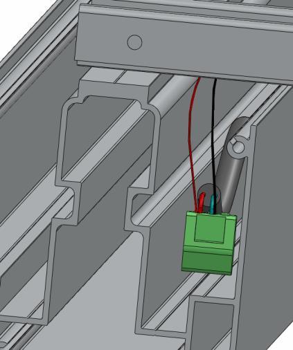 Allegato 3 : Opzione LED Usando i connettori e il cavo in dotazione, collegare il quadro di comando remoto Filo