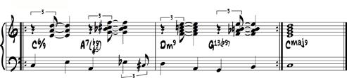 muzikologji / MARKELIAN KAPEDANI Mbi këtë model ritmik ecën linja e Basit në Ëalkin Bass gjithashtu edhe shoqnimi me Voicings.