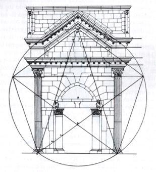 Il portale di Castel del Monte Il rapporto tra gli elementi, sempre di 1.