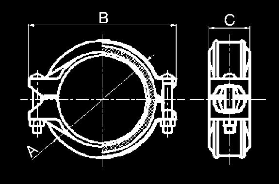 art.1g GIUNTO RIGIDO SCANALATO Codice Diametro nominale tubazione Pollici (DN) Diametro esterno tubazione mm PN Euro B001G034 1 (25) 33.7 16 5,50 B001G042 1 1 4 (32) 42.
