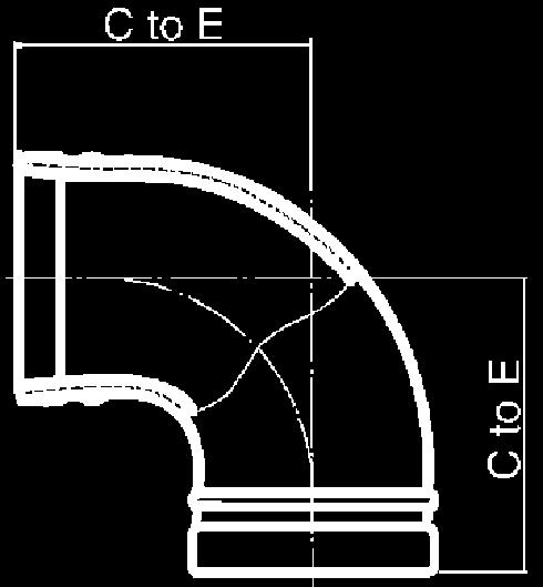 art.90 CURVA SCANALATA A 90 Codice Diametro nominale tubazione Pollici (DN) Diametro esterno tubazione mm PN Euro