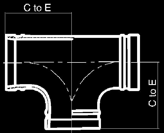 art.130 TEE SCANALATO Codice Diametro nominale tubazione Pollici (DN) Diametro esterno tubazione mm PN Euro B0130034 1 (25) 33.7 16 6,90 B0130042 1 ¼ (32) 42.4 16 7,20 B0130048 1 ½ (40) 48.