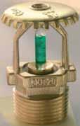 deflettrice. Sulla rondella deflettrice è indicata la sigla dello sprinkler SU e la temperatura di funzionamento del bulbo vetroso.
