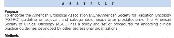 adjuvant or salvage RT have the same risk of recurrence or disease