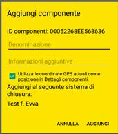 CONSIGLIO: il componente di chiusura deve essere avvicinato allo smartphone nel punto in cui è presente l antenna NFC.