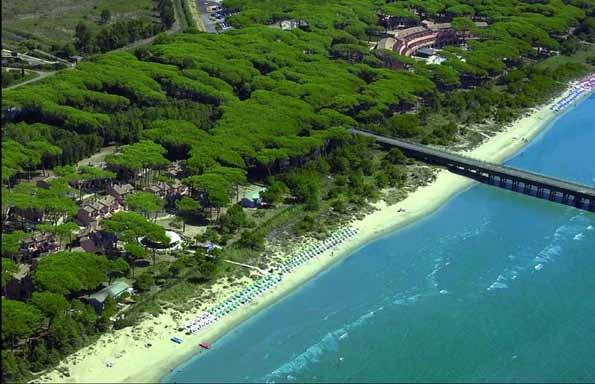 Tusci e il Residence I Tusci in una pineta che si affaccia ad anfiteatro sulla bella spiaggia di sabbia.