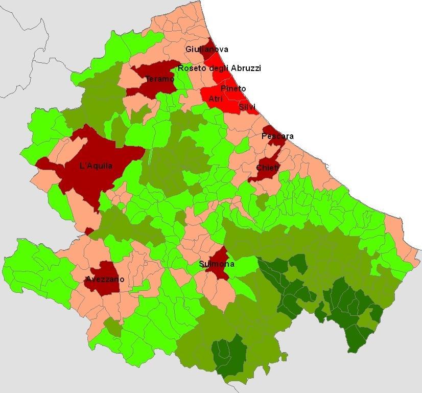 per oltre l 87% del territorio totale. Fig.