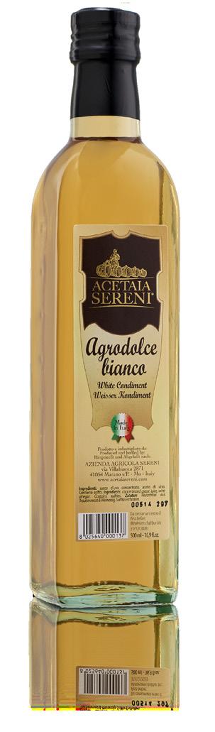 Produced by the acetification of the estate s own cooked musts, which are aged in our acetaia s smallest casks to give this