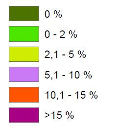 PENDENZA DEI VERSANTI ELEVATA PRESENZA DI VERSANTI INCLINATI OLTRE AL 15 %;