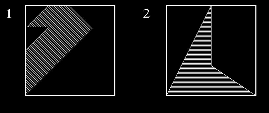 b RSB0034 Dopo aver calcolato a quale frazione dell intera figura corrisponde l area tratteggiata della figura 1 e della figura 2, si divida la frazione relativa alla 1 per quella relativa alla 2.
