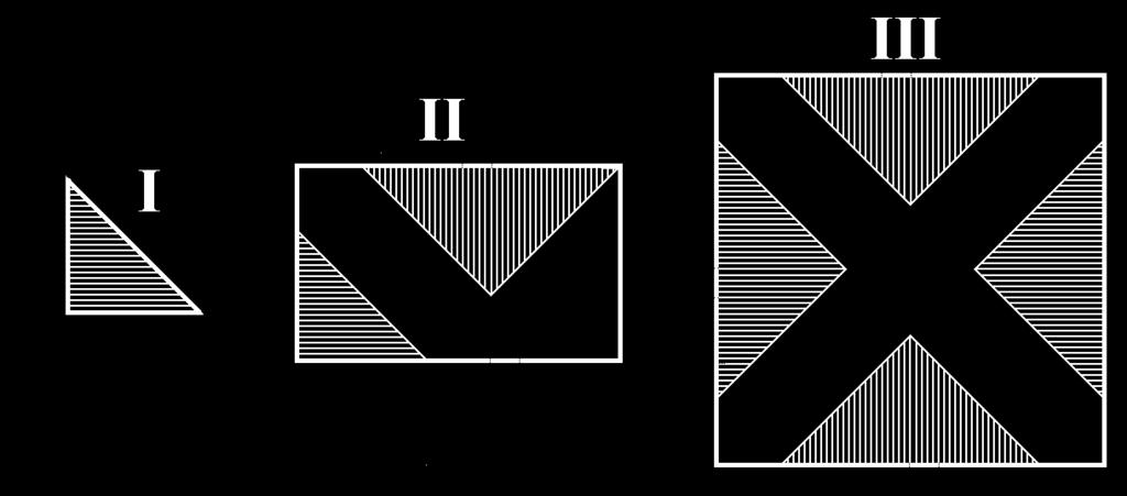 RSB0124 Quali numeri devono logicamente integrare la struttura? a) 39 e 47. b) 46 e 39. c) 41 e 49. d) 46 e 42. b RSB0125 Quante volte il disegno I è contenuto nel disegno II?