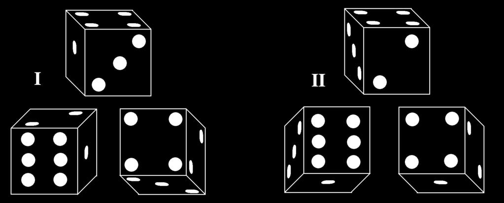 RSB0168 Quali tessere del domino devono essere inserite al posto dell'elemento mancante della figura I e della figura II? a) Per la figura I la tessera A e per la figura II la tessera B.