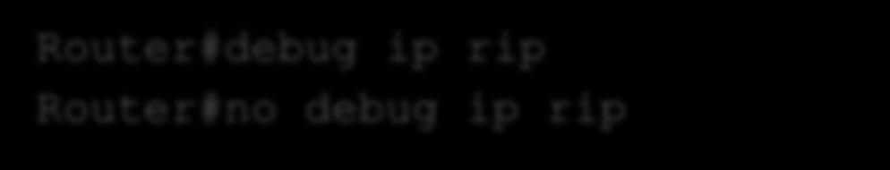 Comandi IOS per configurare RIP Configurare il protocollo RIP Router(config)#router rip Router(config-router)# Specificare la versione di RIP da usare Router(config-router)#version N