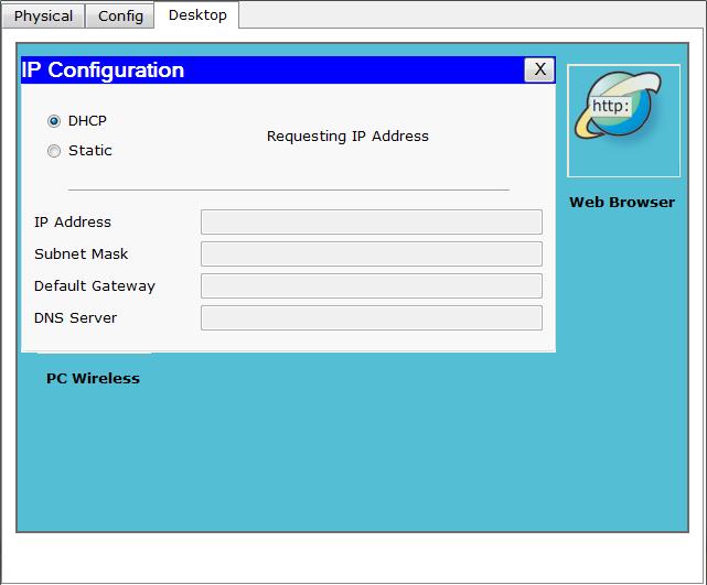 Configurazione DHCP Client