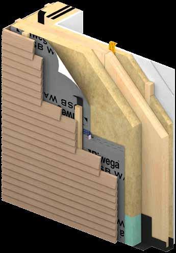 STRATIGRAFIJA ZIDA... konstruktivna rješenja potpuna i zajamčena Zid XLAM (CLT) s izolacijom i ventiliranom fasadom vodootporan Specifikacije materijala Str.