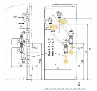 ACCESSORI VBP-C CVACVCHCVB Valvola a vie per batteria principale Valvola acqua a tre vie ON-OFF 0 V e kit di montaggio con detentore a regolazione micrometrica.