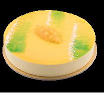 MOUSSE MANGO E PASSION FRUIT CODICE ARTICOLO CA01080 1100 Gr. SEMIFREDDO AL MANGO CON CUORE DI GELÈ AL PASSION FRUIT. TORTE E TRANCI CASSATA SICILIANA CODICE ARTICOLO CA01077 1300 Gr.