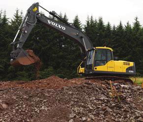 Il Volvo affidabilità di un normale escavatore da 21 tonnellate. più basso in grado di competere con quelli della consentirà di movimentare il materiale più gravoso in modo facile e sicuro.