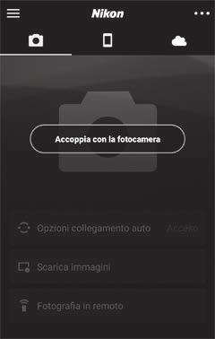 Ulteriori informazioni su accoppiamento e connessione Questa sezione descrive alcune situazioni che potrebbero presentarsi quando si utilizza l app SnapBridge.