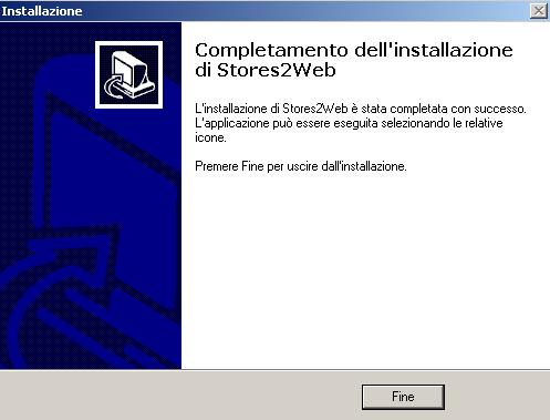 2.2.1 Nota Post-installazione Una volta terminata completamente l installazione del software Stores2Web, solo nel caso in cui Stores2Web e Stores2 convivano sullo stesso server è obbligatorio