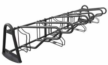 Portabici Bike Racks Recoaro Portabici costituito da elementi reggi-ruota alternati alto-basso. Ad ognuno di essi è affiancato un archetto che ha la funzione di fissare le bici direttamente al telaio.