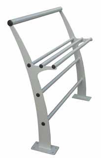 The barrier/bench could be made in stainless steel or in galvanized and powder coated steel.